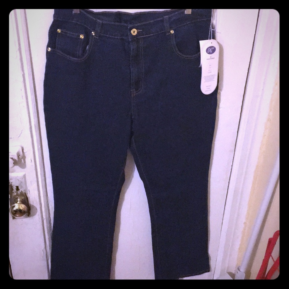 Dark Blue Jeans, size 14 | DG2 by Diane Gilman